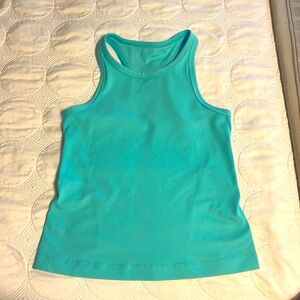 Lululemon Align tank race length size 6 in cyan blue